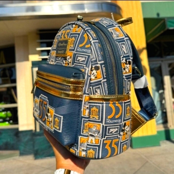 Disney Parks WDW Hollywood Studios 35th Anniversary Loungefly Backpack LR NWT - Picture 4 of 5